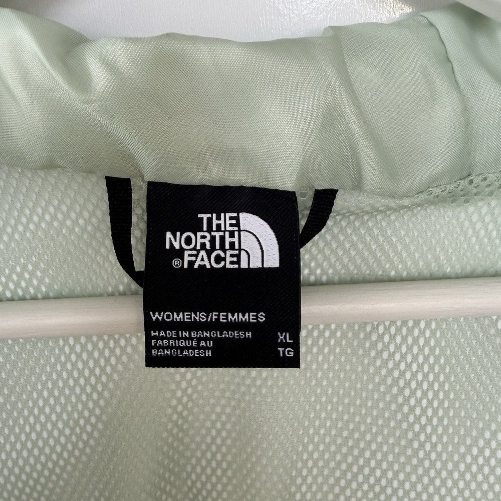 The North Face Women's Antora Jacket Size XL Green Hooded Lightweight Rain Shell - Picture 10 of 12